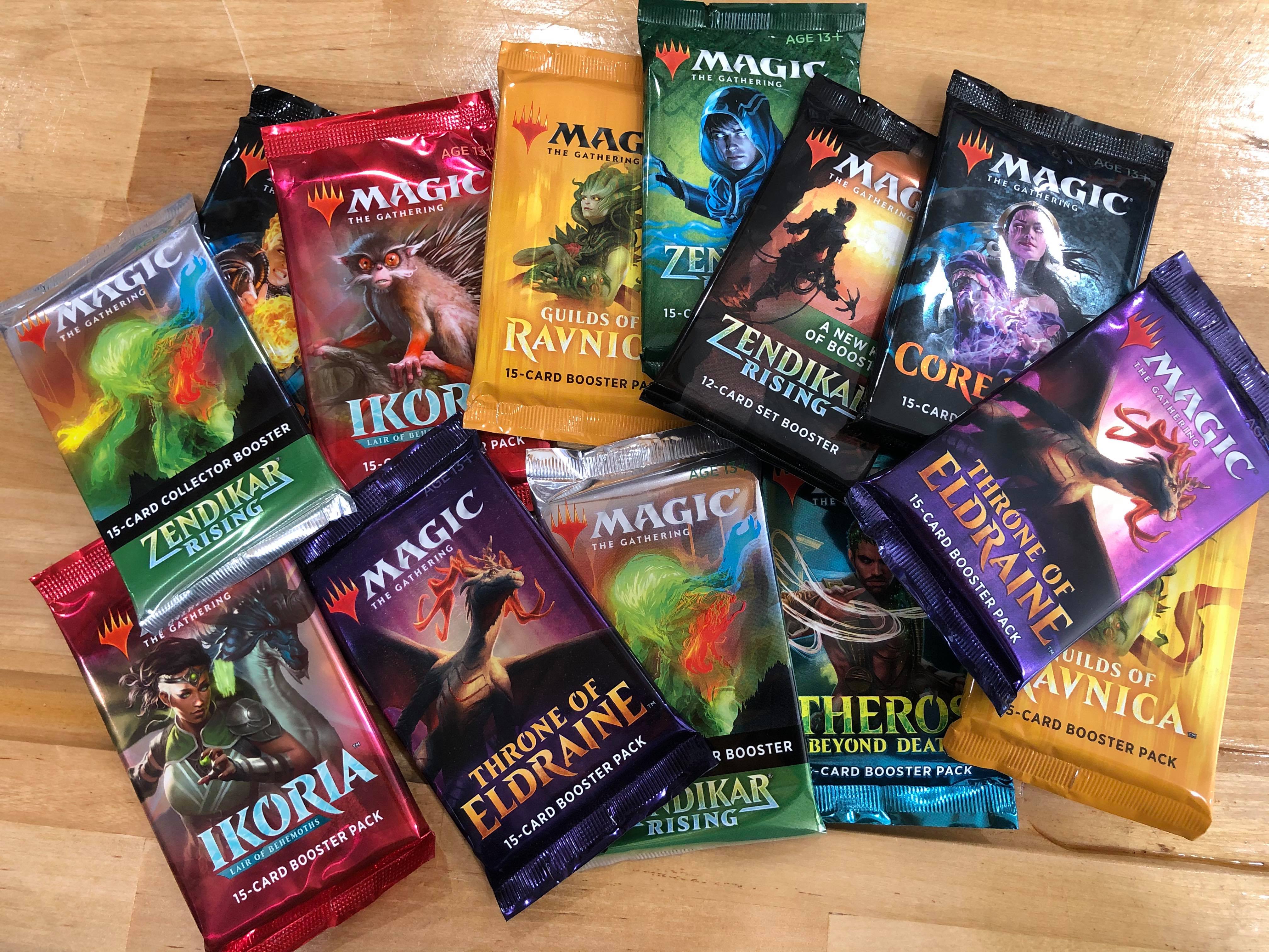 mtg card packs Magic The Gathering: The Hobbit Collector Booster Box The Gathering by playing with and collecting cards selected to give every player the advantage Magic: The Gathering - Core