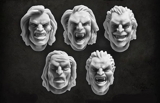 Green Stuff World for Models and Miniatures Noble Vampire heads S139