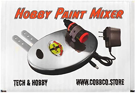 Tech & Hobby Paint Mixer Shaker for Modeling Acrylic Paints, Tattoo Ink,  Gel Polish, Enamels (Silver)…