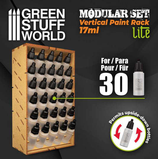 Green Stuff World Modular Set Vertical Paint Organizer for 17ml paint bottles - LITE 11523