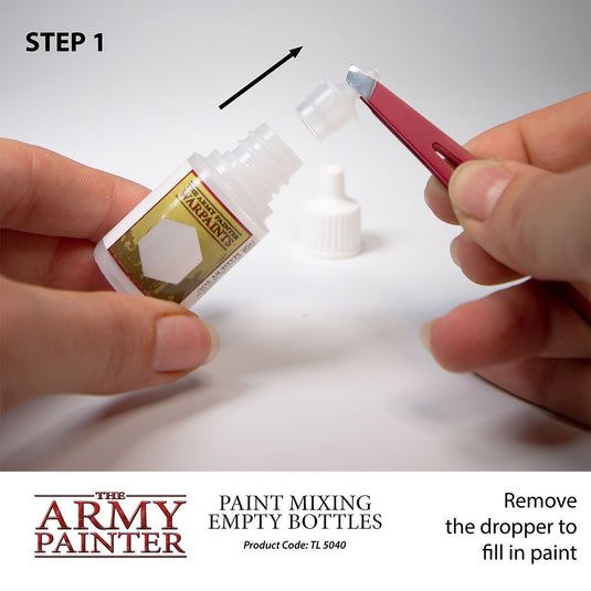 The Army Painter Paint Mixing Empty Plastic Dropper Bottles 12ml Pack of 6
