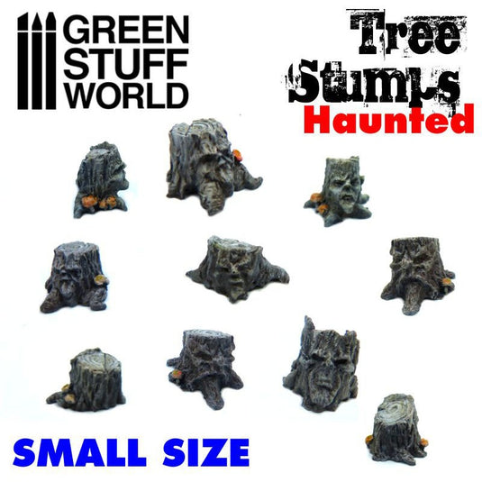 Green Stuff World Small Haunted Tree Stumps 1686