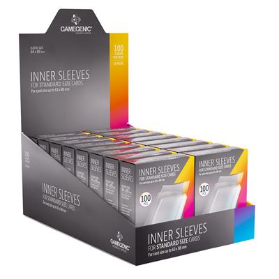 GameGenic Inner Sleeves 64x89 x100 for Standard TCG and CCG - Cobbco