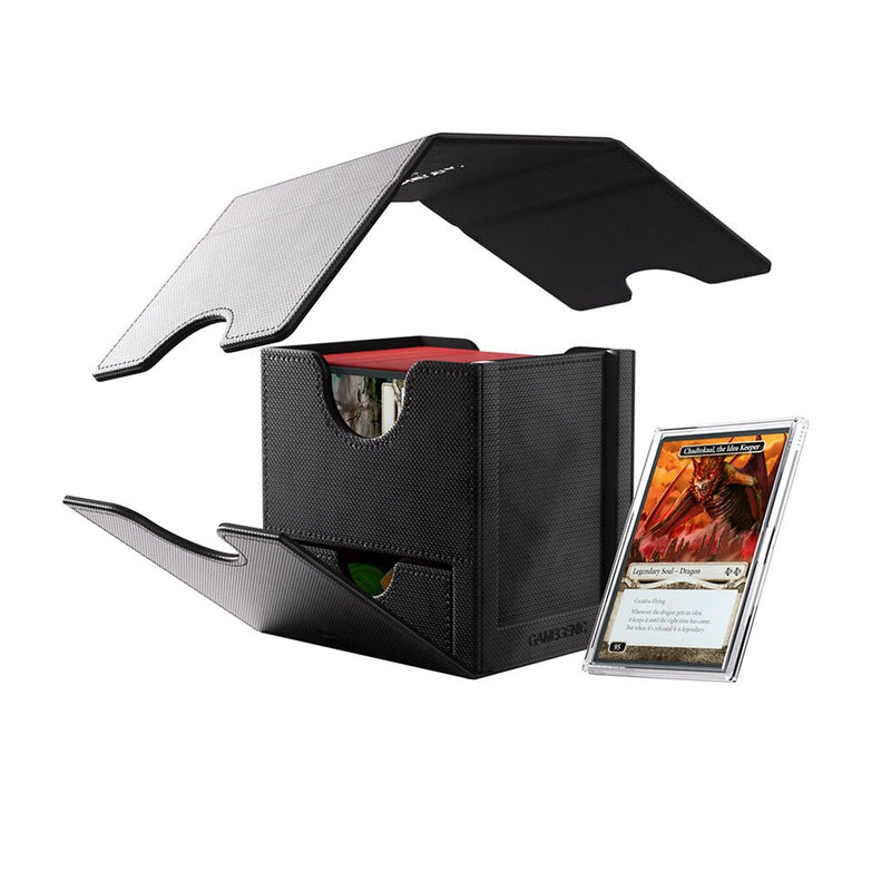 Load image into Gallery viewer, Gamegenic Sidekick Pro 100+ XL Convertible - Premium Deck Box with Card Display Black - Cobbco
