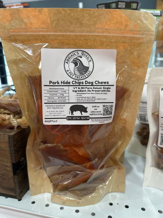 Abigails Pork Hide Chips Dog Treat - Cobbco