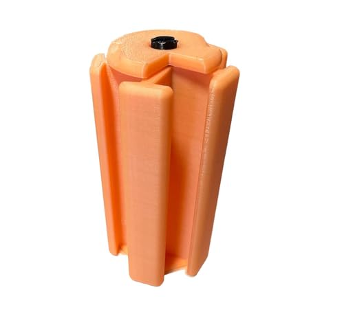 Tech and Hobby Arena Games Gaming Dice Capsule - Holds 40 12mm 6 sided dice for Tabletop Gaming (Orange Glow) - Cobbco