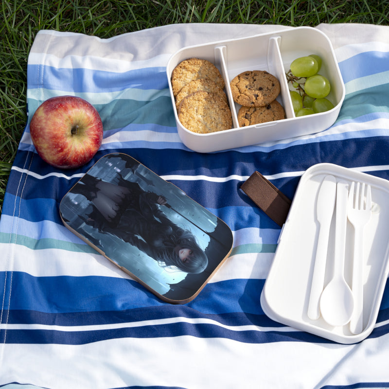 Load image into Gallery viewer, Design Series Sci-Fi RPG - Anime Girl Gotchic #1 Bento Lunch Box , Waifu and Weebs, Nerdy Gift Idea
