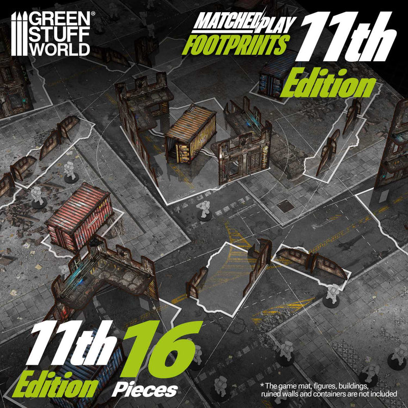 Load image into Gallery viewer, Green Stuff World 11th Edition Glasspack Footprints 40k compatible - Wargaming - Cobbco
