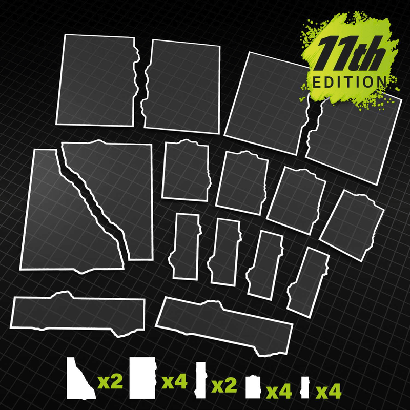 Load image into Gallery viewer, Green Stuff World 11th Edition Glasspack Footprints 40k compatible - Wargaming - Cobbco
