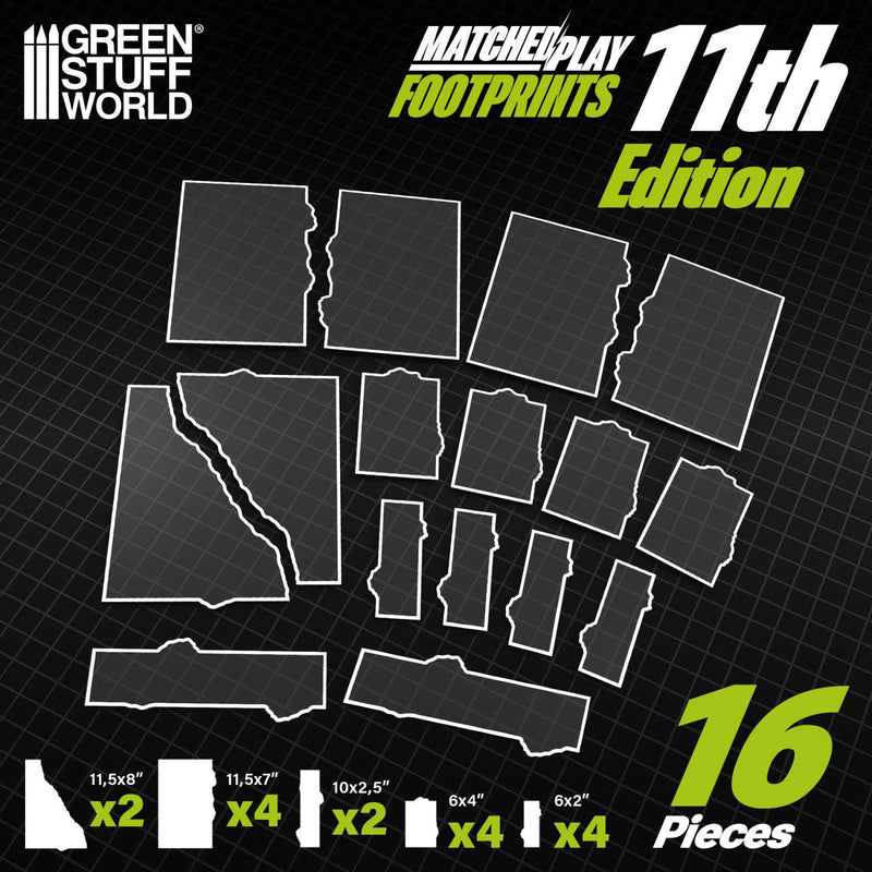 Load image into Gallery viewer, Green Stuff World 11th Edition Glasspack Footprints 40k compatible - Wargaming - Cobbco
