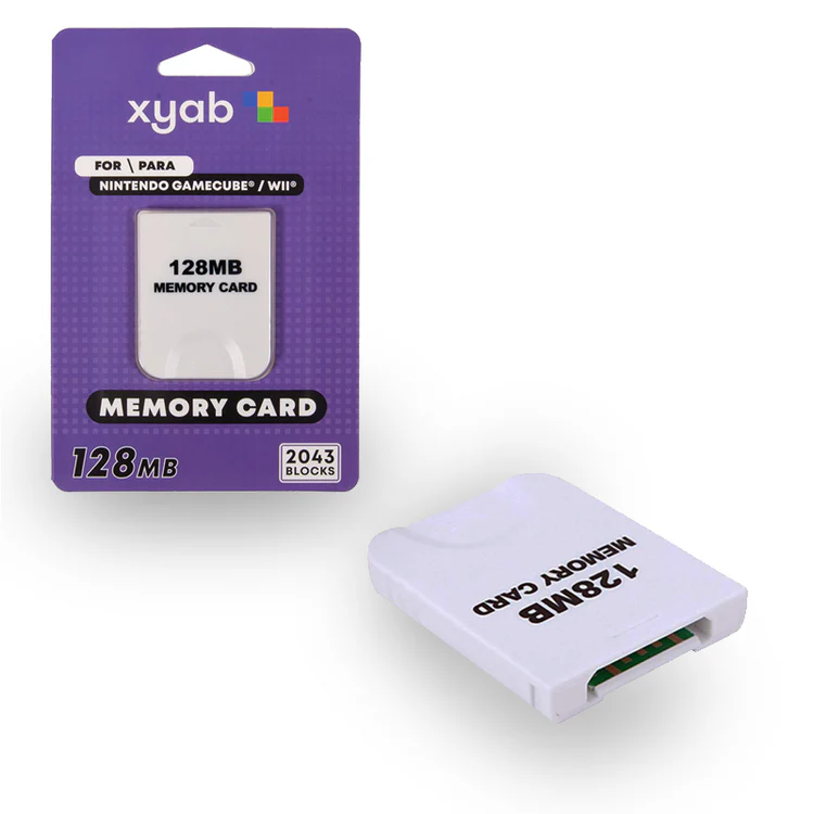 Load image into Gallery viewer, 128MB White Memory Card Compatible with Wii and Gamecube - Retro Gaming

