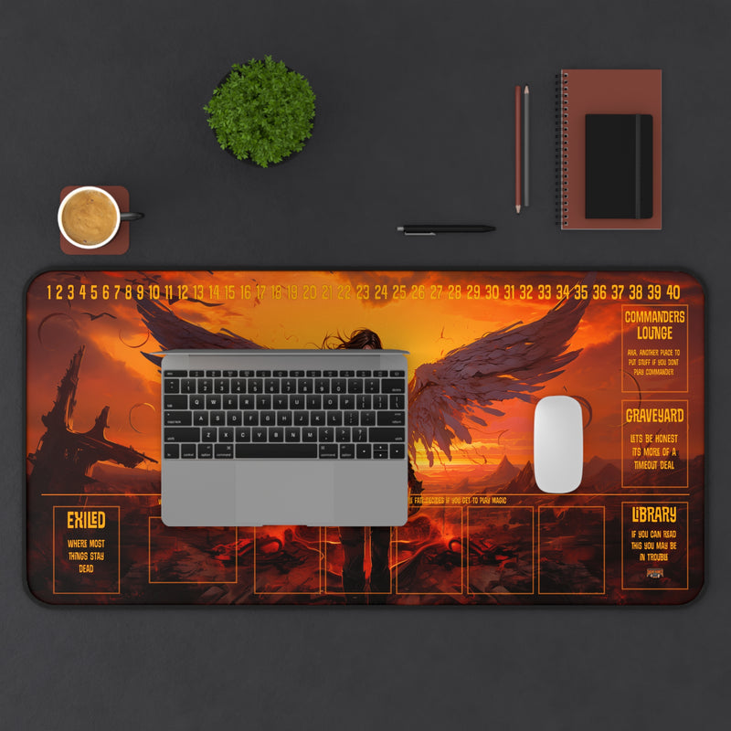 Load image into Gallery viewer, Ultra Edition MTG Playmat 31" x 15.5" Angel of Vengeance- Fantasy RPG
