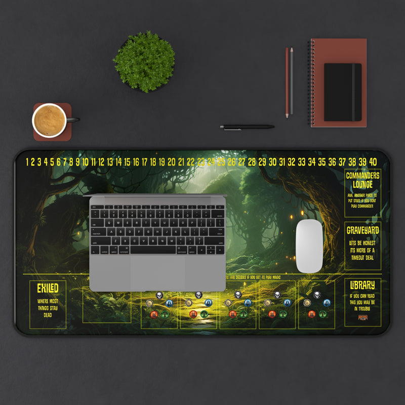 Load image into Gallery viewer, Ultra Edition MTG Playmat 31" x 15.5" Forest - Fantasy RPG
