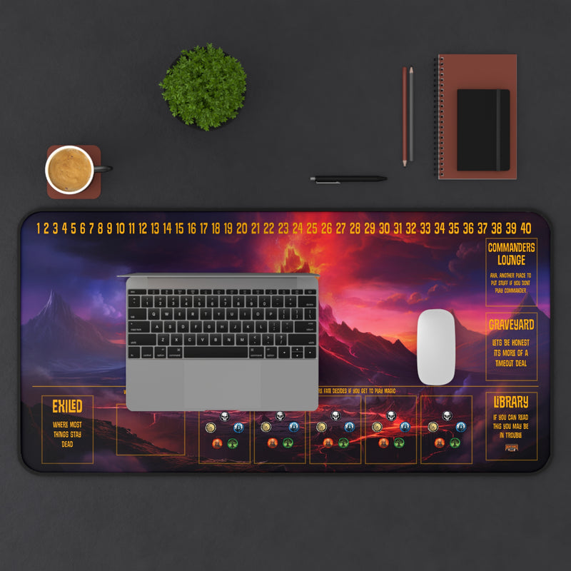 Load image into Gallery viewer, Ultra Edition MTG Playmat 31" x 15.5" Mountain - Fantasy RPG
