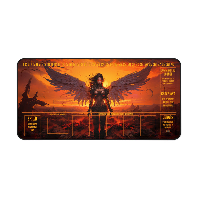 Load image into Gallery viewer, Ultra Edition MTG Playmat 31" x 15.5" Angel of Vengeance- Fantasy RPG

