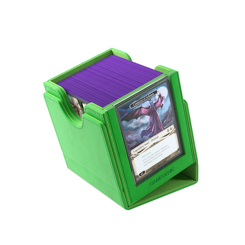 Load image into Gallery viewer, Gamegenic Sidekick Pro 100+ XL Convertible - Premium Deck Box with Card Display Green - Cobbco
