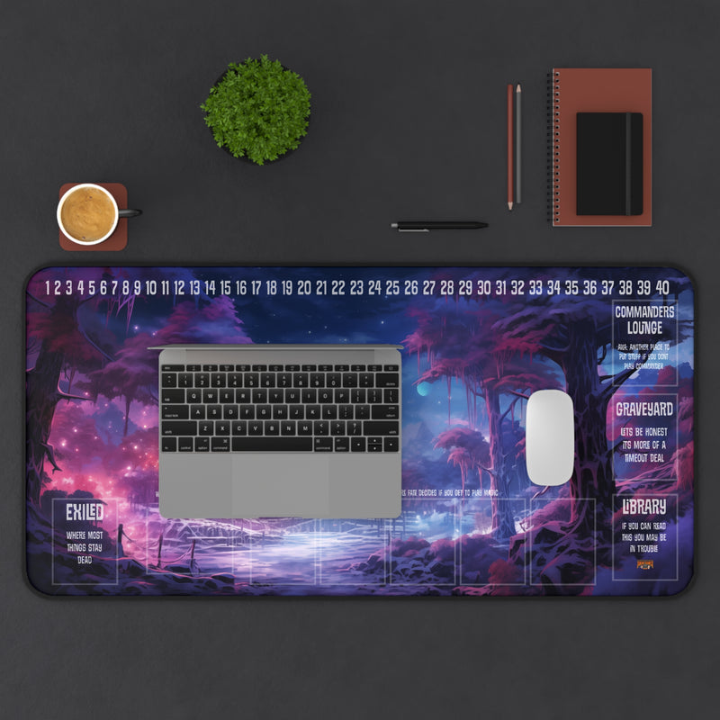 Load image into Gallery viewer, Ultra Edition MTG Playmat 31" x 15.5" Snow Covered Forest - Fantasy RPG
