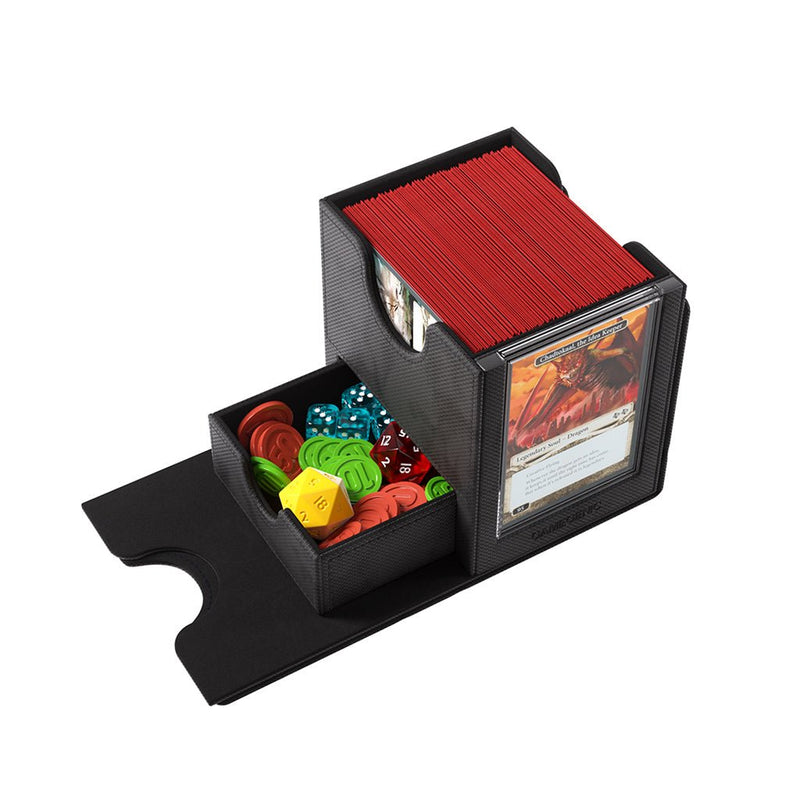 Load image into Gallery viewer, Gamegenic Sidekick Pro 100+ XL Convertible - Premium Deck Box with Card Display Black - Cobbco
