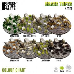 Load image into Gallery viewer, Green Stuff World Static Grass Tufts 6 mm - Realistic Green - 10669 - Cobbco
