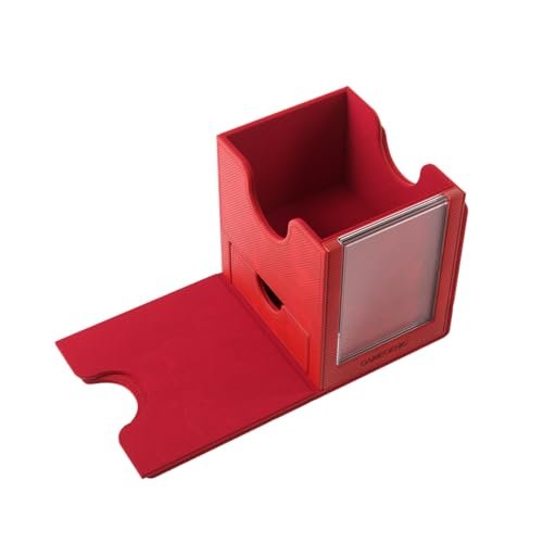 Gamegenic Sidekick Pro 100+ XL Convertible - Premium Deck Box with Card Display Red - Cobbco