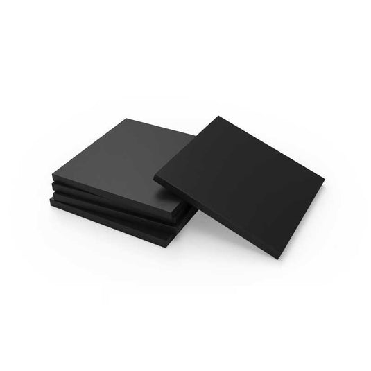 Green Stuff World for Models and Miniatures 50mm Square Plastic Bases - Black  9833