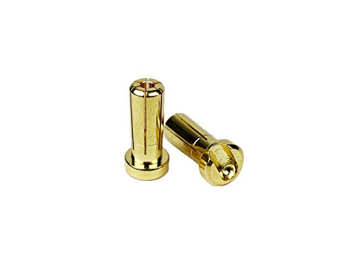 1UP Racing 190405 Low Pro Bullet Plugs 5mm (10 Pack)