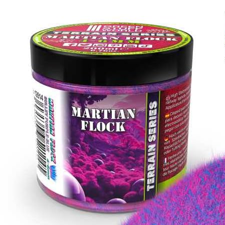 Load image into Gallery viewer, Green Stuff World Martian Fluor Grass - 200ml Flocking for Basing Miniatures and Terrain
