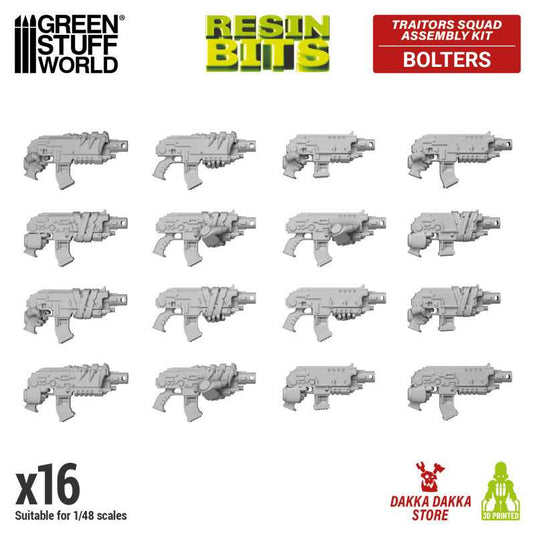 Green Stuff World for Models & Miniatures DakkaDakka Traitors Squad Chaos Bolter Guns 12411