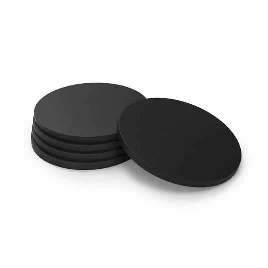 Green Stuff World 55mm Round Plastic Bases - Black 9825 - Cobbco
