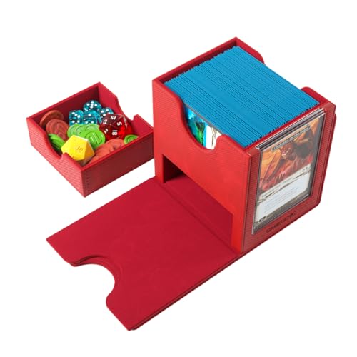 Load image into Gallery viewer, Gamegenic Sidekick Pro 100+ XL Convertible - Premium Deck Box with Card Display Red - Cobbco
