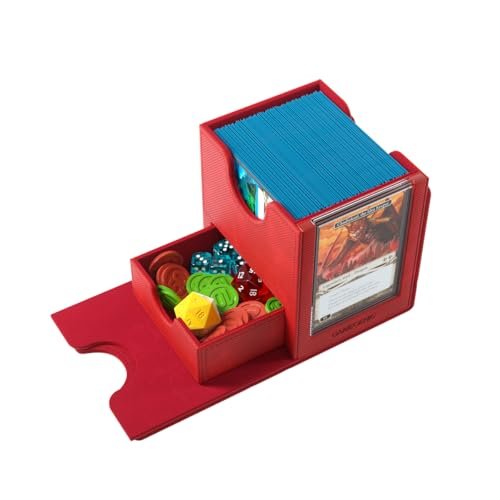 Load image into Gallery viewer, Gamegenic Sidekick Pro 100+ XL Convertible - Premium Deck Box with Card Display Red - Cobbco
