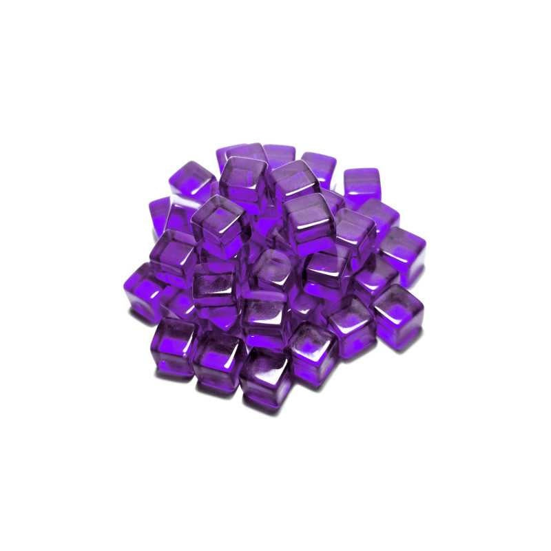 Load image into Gallery viewer, Green Stuff World for Models &amp; Miniatures Violet Cube tokens 8mm 3790
