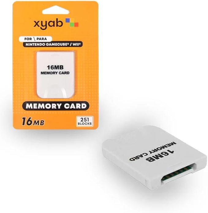 Load image into Gallery viewer, XYAB 16MB Memory Card – Compatible with Nintendo Gamecube &amp; Wii | Save Data Storage | Plug &amp; Play
