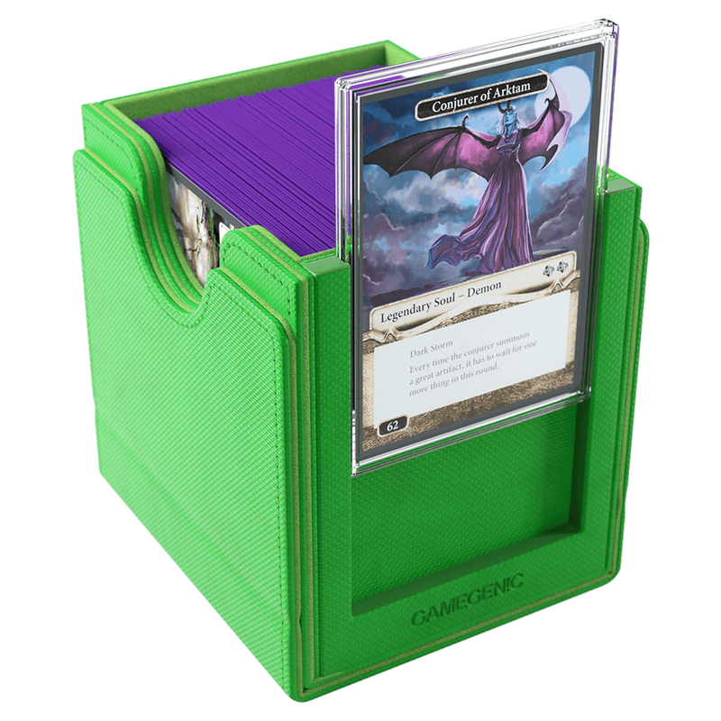 Load image into Gallery viewer, Gamegenic Sidekick Pro 100+ XL Convertible - Premium Deck Box with Card Display Green - Cobbco
