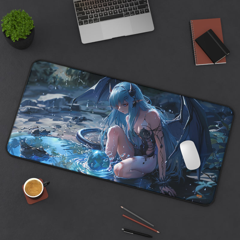 Load image into Gallery viewer, Ultra Edition MTG Playmat No Overlay 31&quot; x 15.5&quot; Succubus Water Mage- Fantasy RPG
