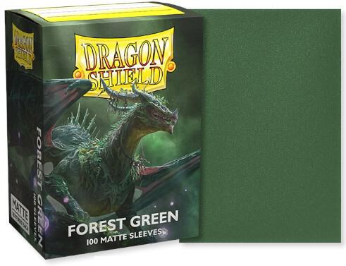 Dragon Shield Matte Standard Sleeves - Forest Green (100-Pack) - Dragon Shield Card Sleeves - Cobbco
