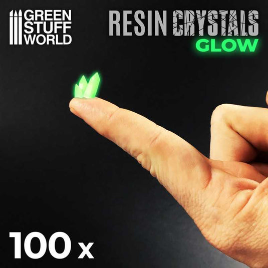 Green Stuff World for Models and Miniatures – Green Glow Resin Crystals – Small 10385 - Cobbco