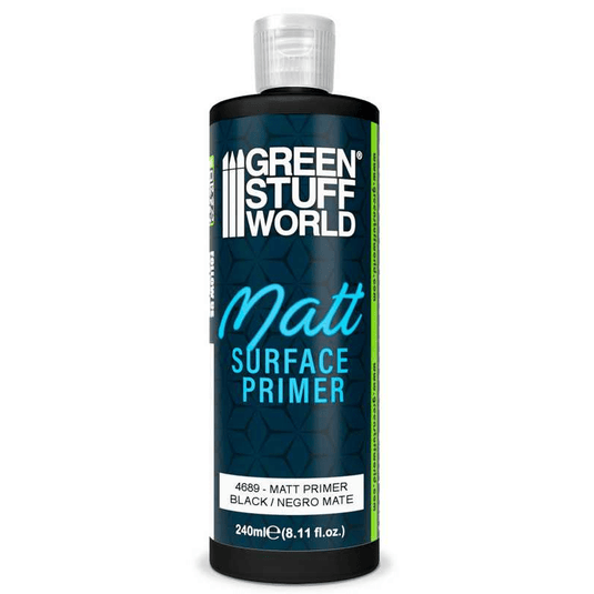 Green Stuff World Matt Surface Primer 240ml - Black - 4689 - Cobbco