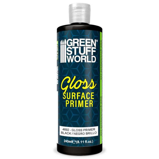 Green Stuff World Gloss Surface Primer 240ml - Black 4692