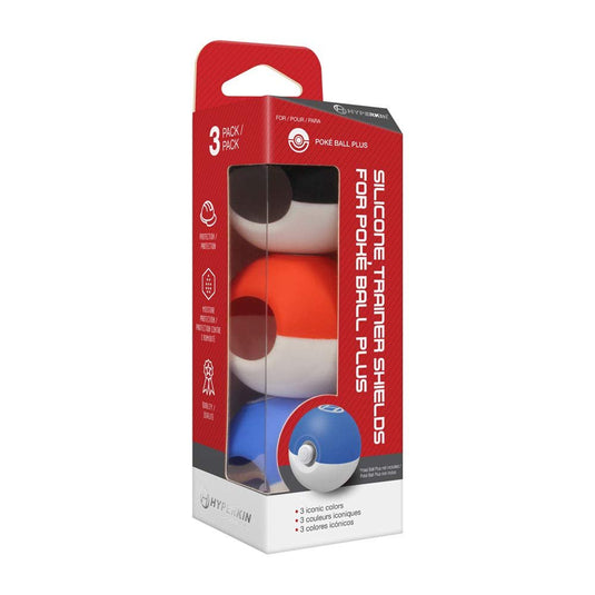 Hyperkin Silicone Trainer Shields for Poké Ball Plus (3 - Pack) Nintendo Switch Pokemon - Cobbco
