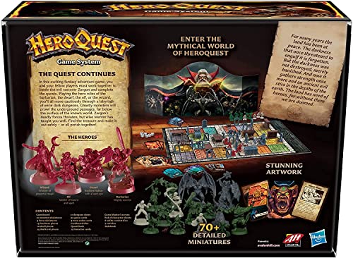 Load image into Gallery viewer, Hasbro Gaming Avalon Hill HeroQuest Game System Tabletop Board Game,Immersive Fantasy Dungeon Crawler Adventure Game for Ages 14 and Up,2-5 Players
