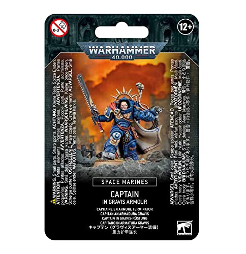 Load image into Gallery viewer, Games Workshop SPACE MARINES CAPTAIN IN GRAVIS ARMOUR 48-70 Warhammer 40K
