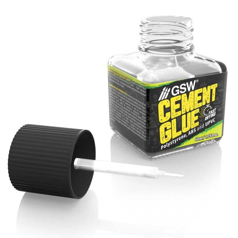 Load image into Gallery viewer, Green Stuff World Cement Glue for Plastic Models, 40ml with 2 Fine Applicator Brushes 5139 - Cobbco

