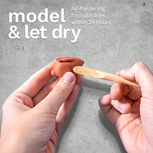 Load image into Gallery viewer, Green Stuff World DAS Air-Hardening Modeling Clay - Terra Cotta Clay 1.1lb Block
