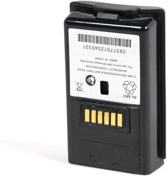XYAB Rechargeable Battery Pack for Xbox 360 Controller, 300mAh Lithium-Ion, 30 Hours Extended Gameplay, Black