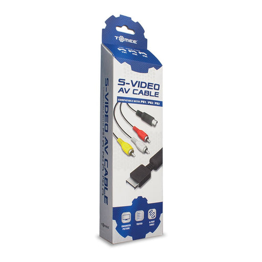 Tomee S-Video AV Cable for PS3/ PS2/ PS1, Audio Video TV Cord Compatible with PlayStation 1/2/3