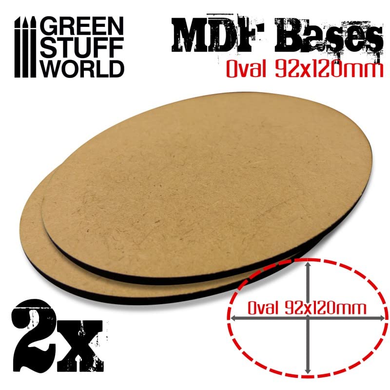 Load image into Gallery viewer, Green Stuff World 90x120mm Oval MDF Bases 9182
