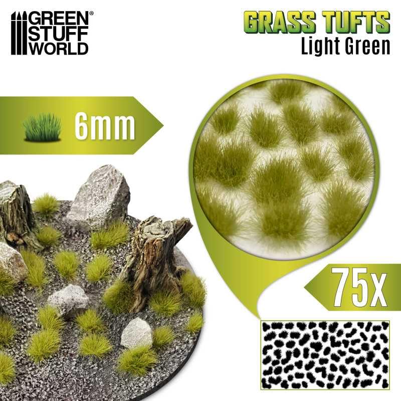 Load image into Gallery viewer, Green Stuff World Static Grass Tufts 6 mm - Light Green - 10674 - Cobbco
