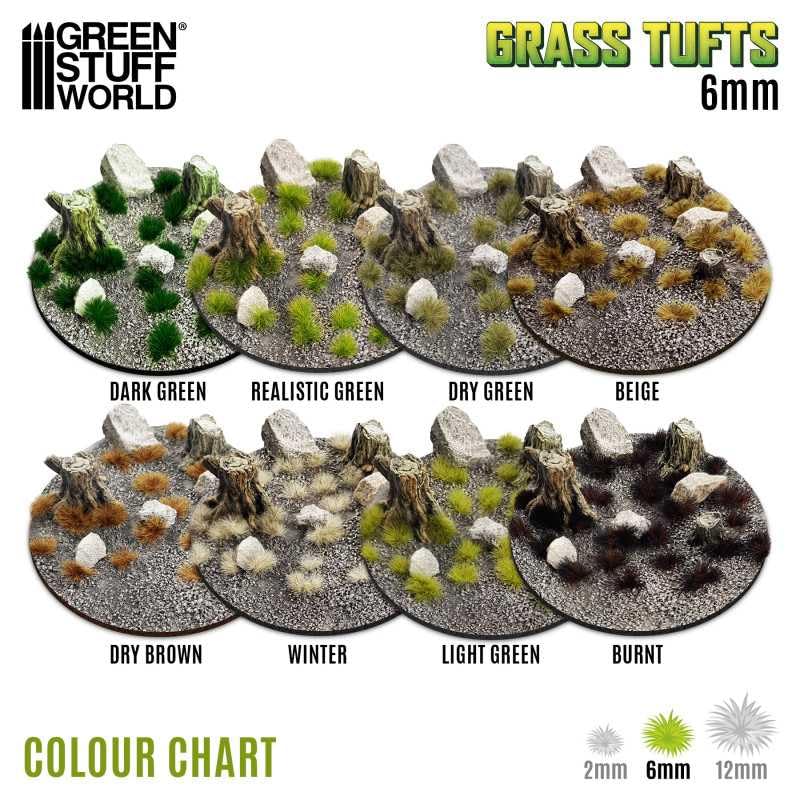 Load image into Gallery viewer, Green Stuff World Static Grass Tufts 6 mm - Dry Green - 10670 - Cobbco

