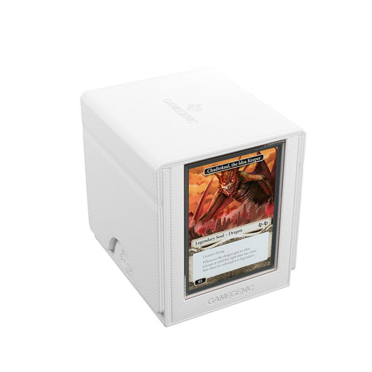 Gamegenic Sidekick Pro 100+ XL Convertible - Premium Deck Box with Card Display White - Cobbco